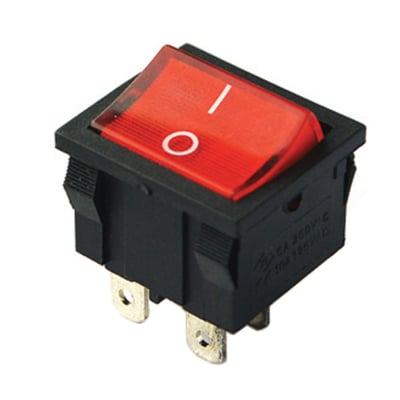 SWITCH IC-126 Red ON-OFF 4p