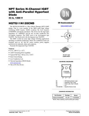 IGBT HGTG11N120 TO-247