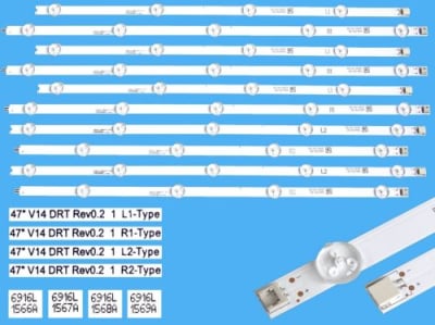 LED Backlight 47\'\' V14 DRT led110-3 set10 +tape