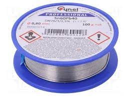 Soldering wire 100gr 0.8mm 60/40 2.5FLUS