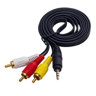 CABLE 3RCA -3.5mm str jack  1.5m