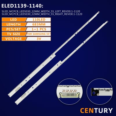 LED Backlight 55-5030-LED-MCPCB set-2 led1139-40