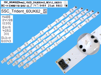 LED Backlight 60UK62 , SVL600A43 set-5