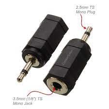 AC-018M Mufă MONO de la 2,5 mm la 3,5 mm