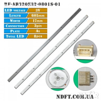 Lumină de fundal LED RF-AB320E32-0801S-01 set3 led371