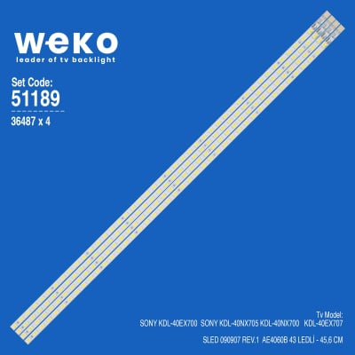 LED Backlight RUNTK4335TP ELED1462 set-4pcs
