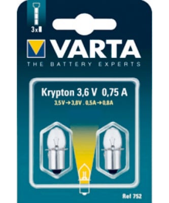 Lampa-752 krypton 3.6V 0.75A 2buc