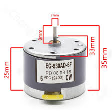 MOTOR EG-530AD-6F 6V Left