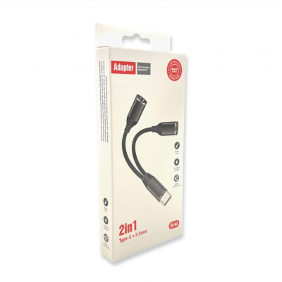 Adaptor sx-03 OTG Type-C la 3,5 mm+TIP C