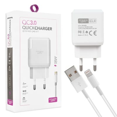 ÎNCĂRCĂTOR Qcl30 Fast + Cablu IPhone 22549