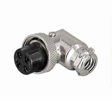 Conector aer GX16-6pin M16-6pin 90degee Fe 16mm