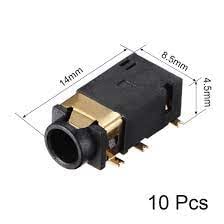 Mufă de chitară bas stereo de 6,3 mm