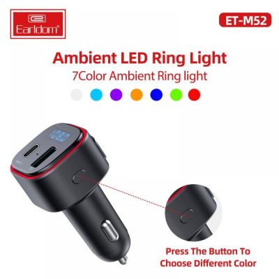 FM TRANSMITTER Bluetooth ET- M52 V5.0