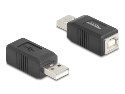 Adaptor USB 2.0 tip A mascul la USB tip B mamă