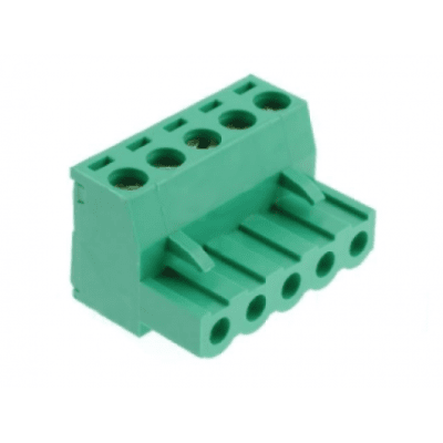 Pcb клема  с 4 пина TBW-5-5P/GN