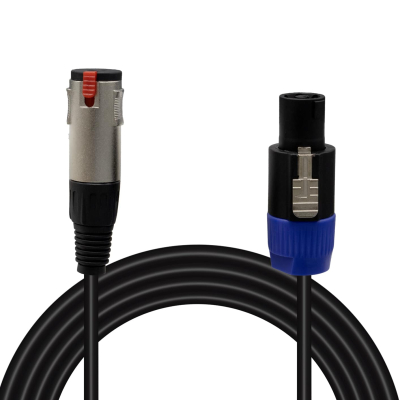 CABLE SPEAKON MALE TO 6.3 STEREO FEMALE 3m