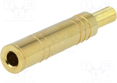 JC-133 6.3mm Stereo socket Gold