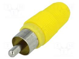 CC-003 White RCA male plug