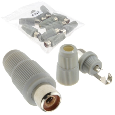 CC-015G RCA Male plug Grey