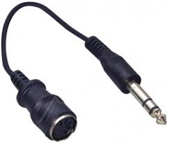 CABLE-402 5DIN Socket - 6.3mm 0.2m