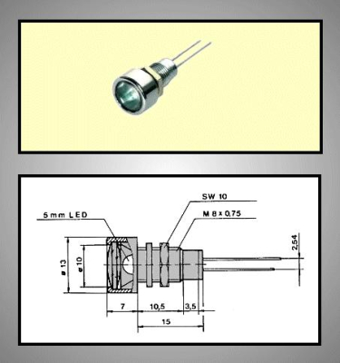 LED holder 5mm RTM-5060 SML1089