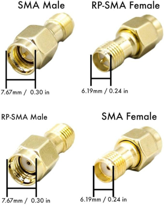 SMA RP Femelă pentru RG58