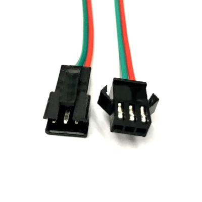 Power Connector 3 Pin MALE TO 3 PIN FEMALE 15cm