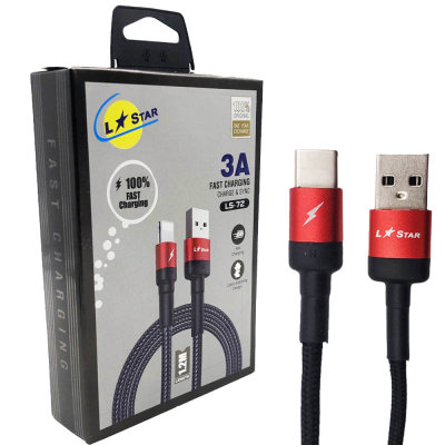 CABLU USB la TYPE-C 3A TC-1 textil