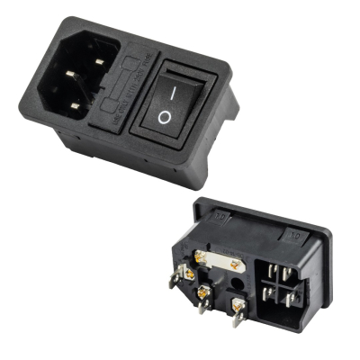 F256A 3P AC POWER MALE IC-214A WITH SWITCH
