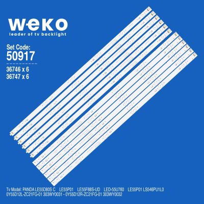 Led Backlight 55\'\' 0Y55D12L-ZC21FG-01 set-12