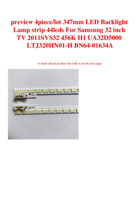 Led Backlight 2011SVS32 K456 left ELED38