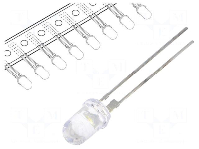 LED 5mm 3V alb N0W59L96