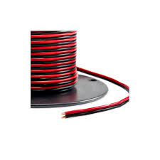 CABLE 2x1.0mm 1m BLACK/RED