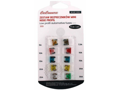 Siguranțe AUTO Micro KIT 10 buc 5A 7.5A 10A 15A 20A 30A