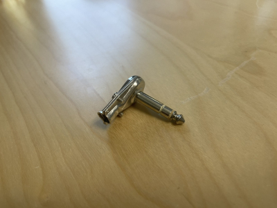 PL-105 6.3mm Stereo Jack SILVER L-type