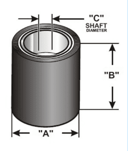 Pinch roller 16x19x4 mm