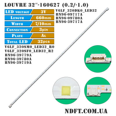 Iluminare de fundal LED V6LF_320SMO_LED32