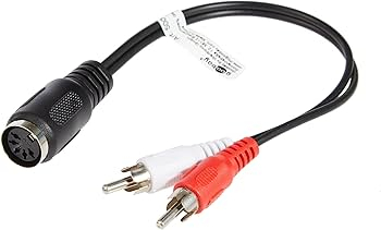 Cablu DIN 6pin la mufă 2RCA