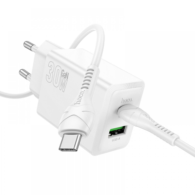 ADAPTOR USB-C+USB PD30W 3A+ cablu TIP-C la TIP-C
