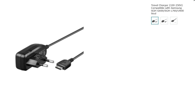 Încărcător de călătorie (100-250V) SGH-G600