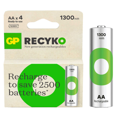 Baterii reîncărcabile BP AA 1300mAh, 4 buc.