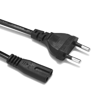 Cablu de alimentare CEE 7/17 (C) la IEC C7 2x0.5mm2 1.5m negru