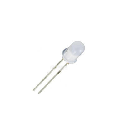 LED VQA13 Ф5mm roșu difuz.