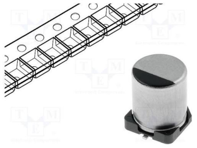 Condensator electric 470UF/25V 105°C ESR scăzut SMD