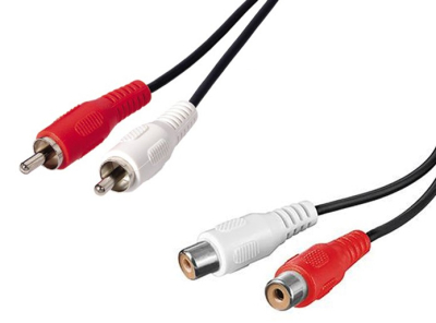 Cablu 2RCA Mascul/2RCA Femelă 1.5m