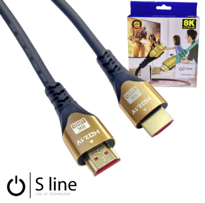 Cablu HDMI Sline 10 metri 8K mascul-mascul K20
