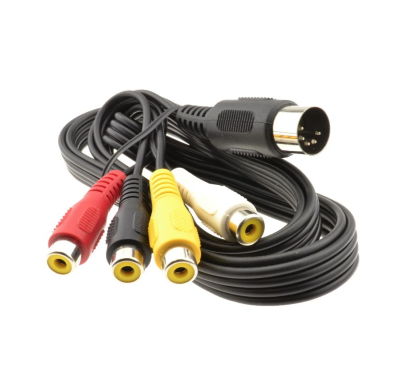Cablu CABLE-303 5 DIN mascul - 4 RCA mamă 1.5m