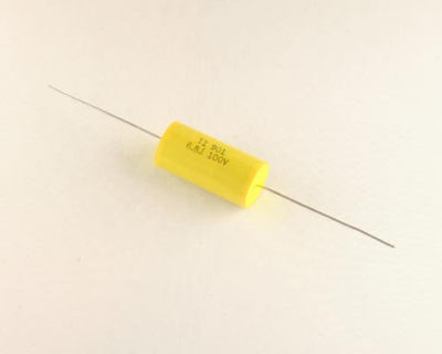 Condensator cu film de poliester 6.8UF 100V AXIAL