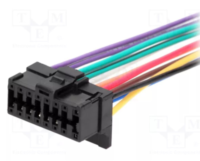 Conector Pioneer cu fire; PIN: 16 ISO ZRS-69