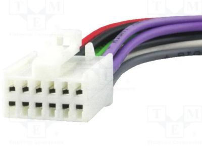 Conector Panasonic cu fire PIN: 12 CD Panasonic 16P CQ 858EG, CQK 02EG, J01 ZRS-111